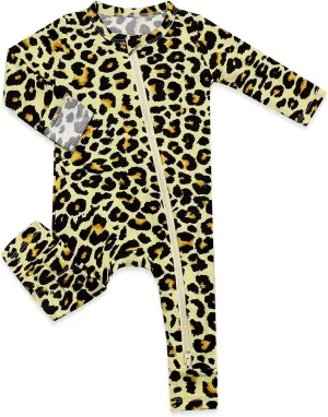 HAPIU Unisex Rayon Made from Bamboo Baby Rompers with Cuffs, 2 Way Zipper YKK, Footless Pajamas Jumpsuit