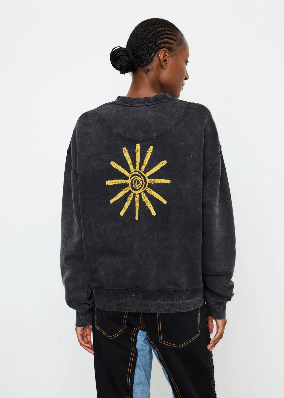 Heart Overdyed Sweatshirt