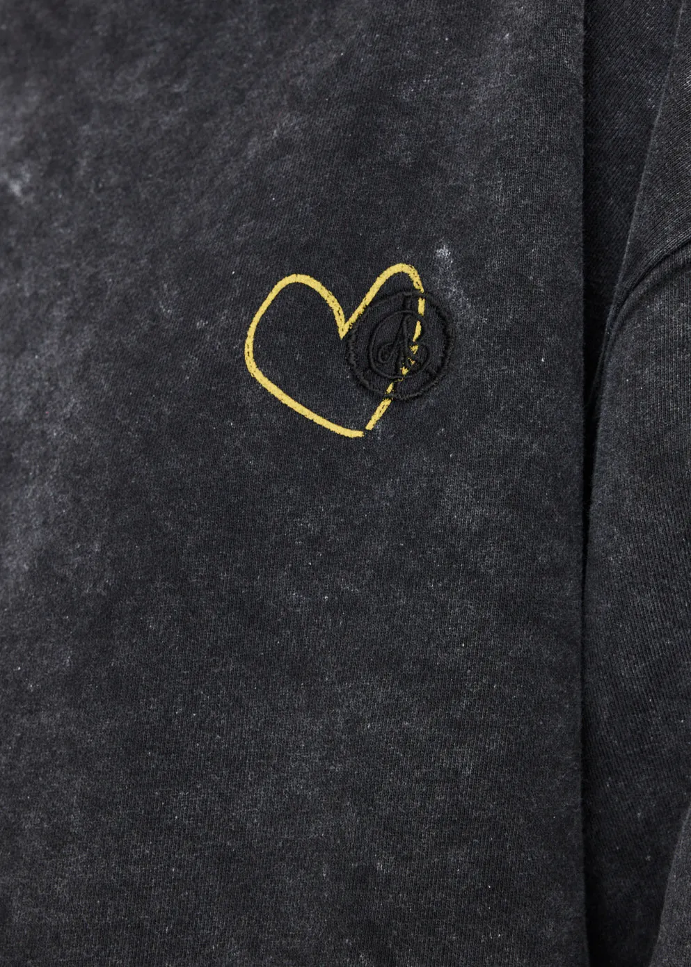 Heart Overdyed Sweatshirt