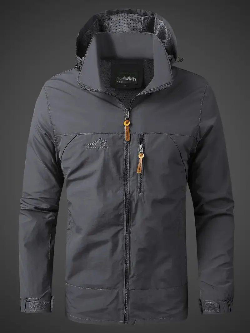 Heren Outdoor Jas - Water- en Winddicht - Ideaal voor Wandelen en Trekking