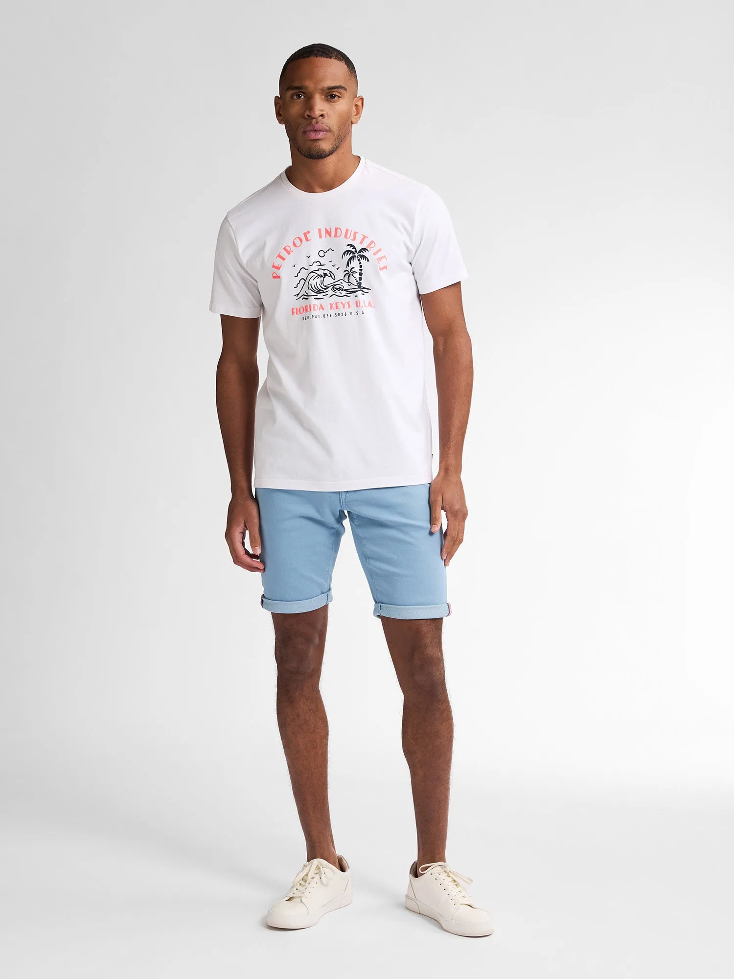 Jackson Coloured Denim Shorts Coconut