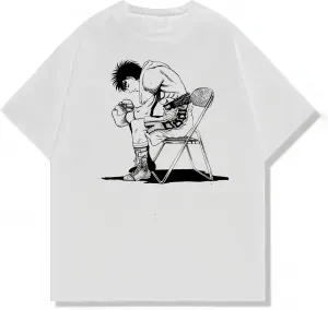 Japanese Anime Hajime No Ippo Merch Kamogawa Boxing, Manga T-Shirt, Unisex Vintage Y2K Graphic T-Shirt, Retro Aesthetic