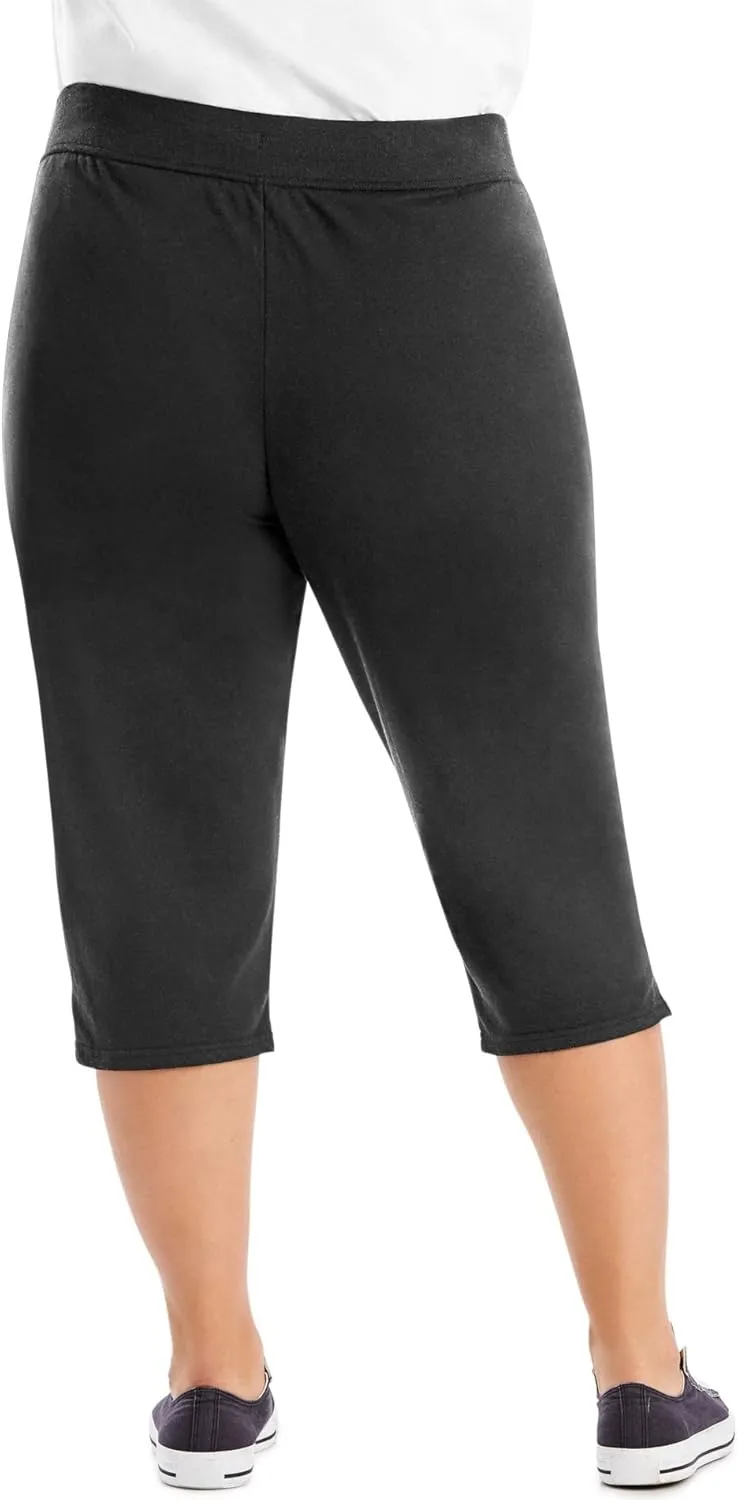 Just My Size Women's Sweatspants, French Terry Capris with Pockets, JMS Women's Capri Pocket Sweatpants