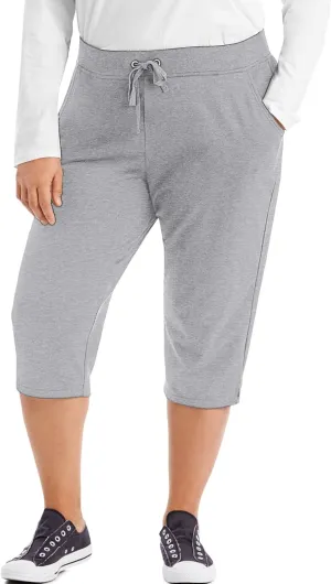 Just My Size Women's Sweatspants, French Terry Capris with Pockets, JMS Women's Capri Pocket Sweatpants
