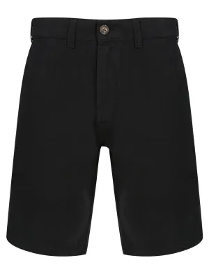 Kynance Cotton Twill Chino Shorts in Jet Black - Kensington Eastside