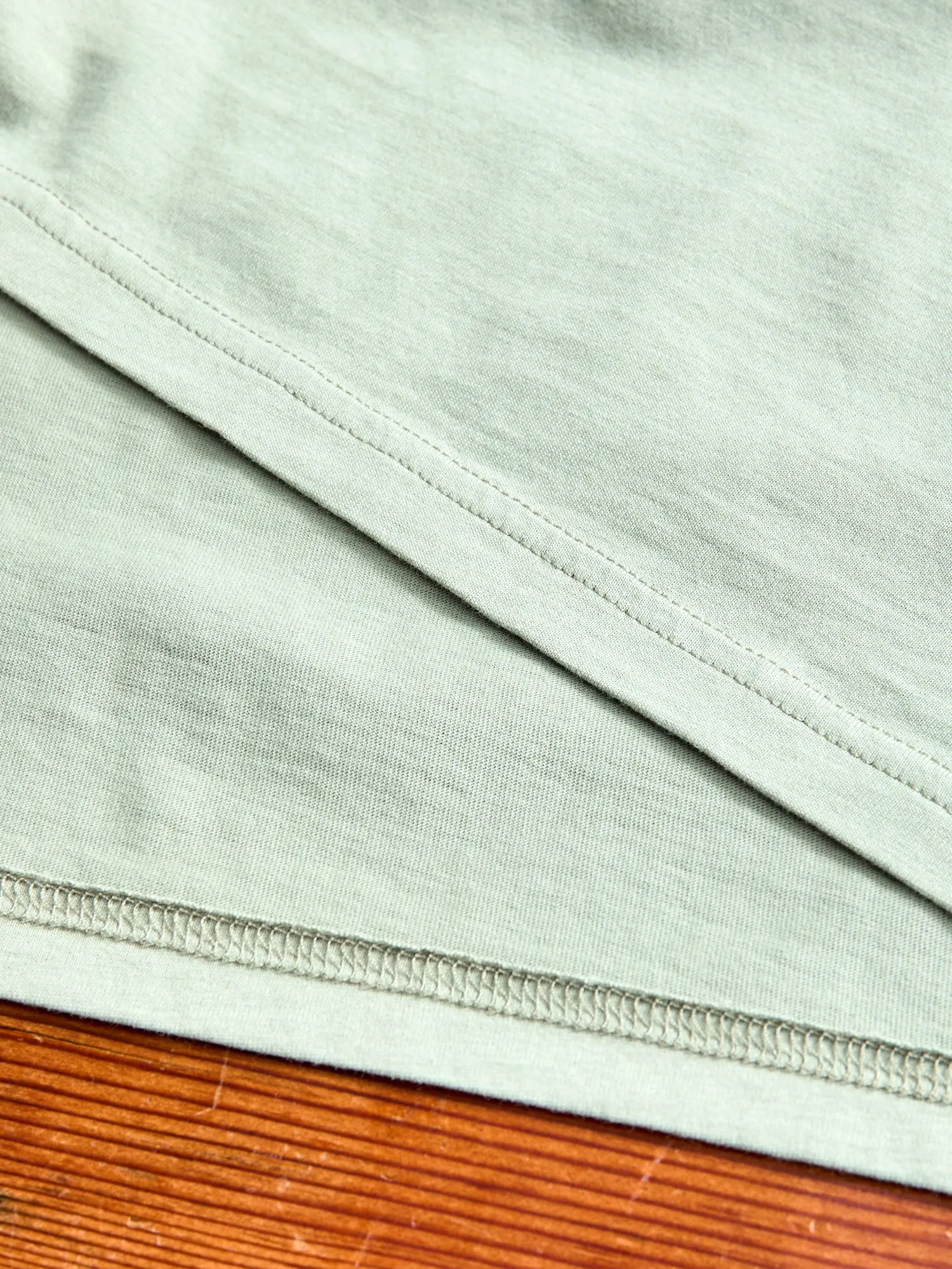 Lightweight Jersey T-Shirt in Mineral Green