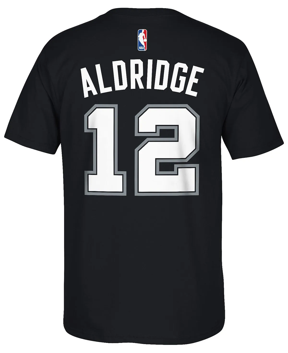 Men's lamarcus aldridge san antonio spurs player adidas T-shirt, black