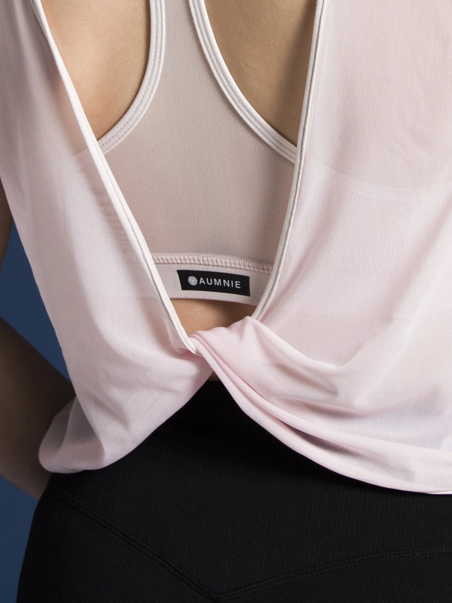 MESH TWIST TEE, SEASHELL MESH