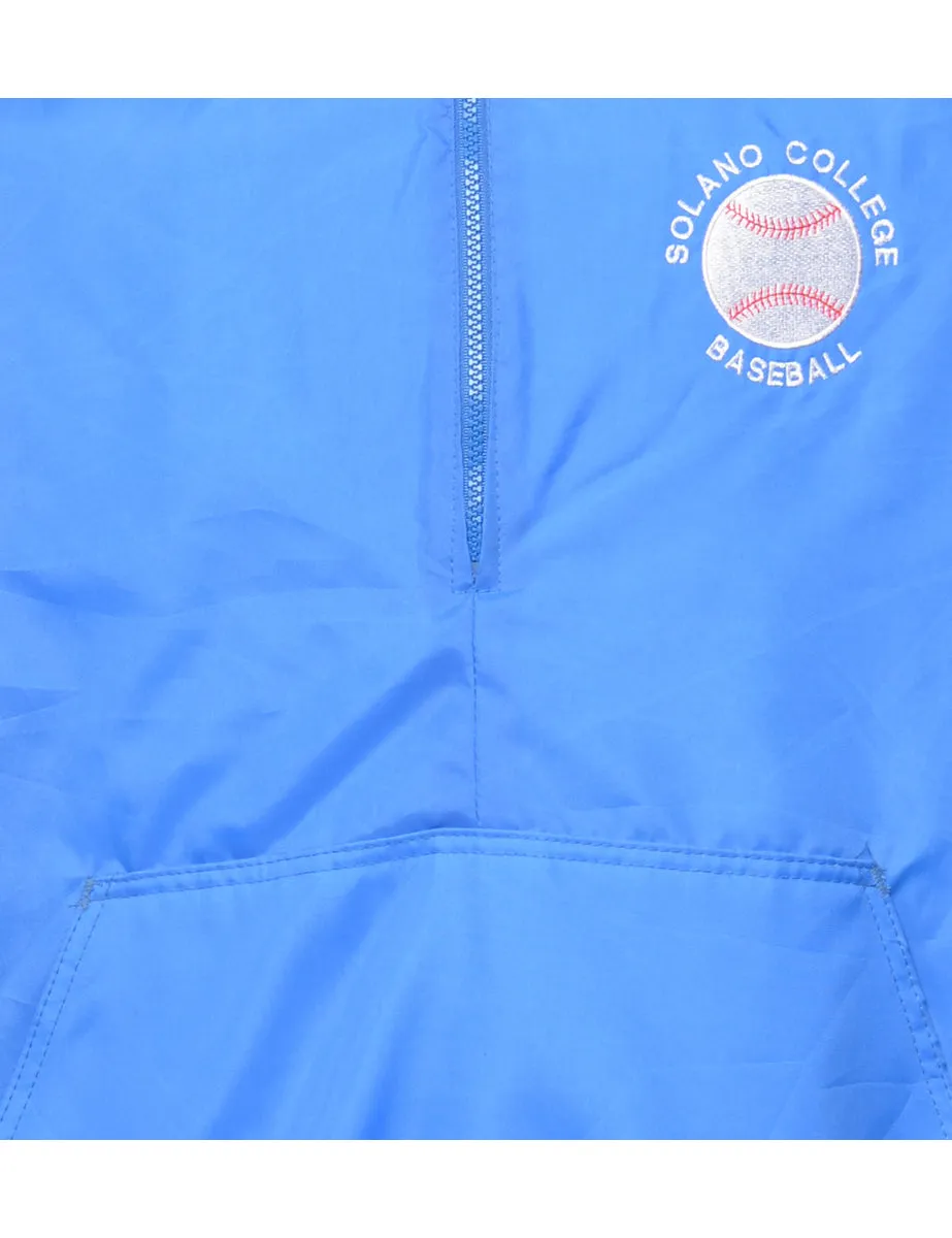 Nylon Blue Classic Waterproof Team Jacket - XL