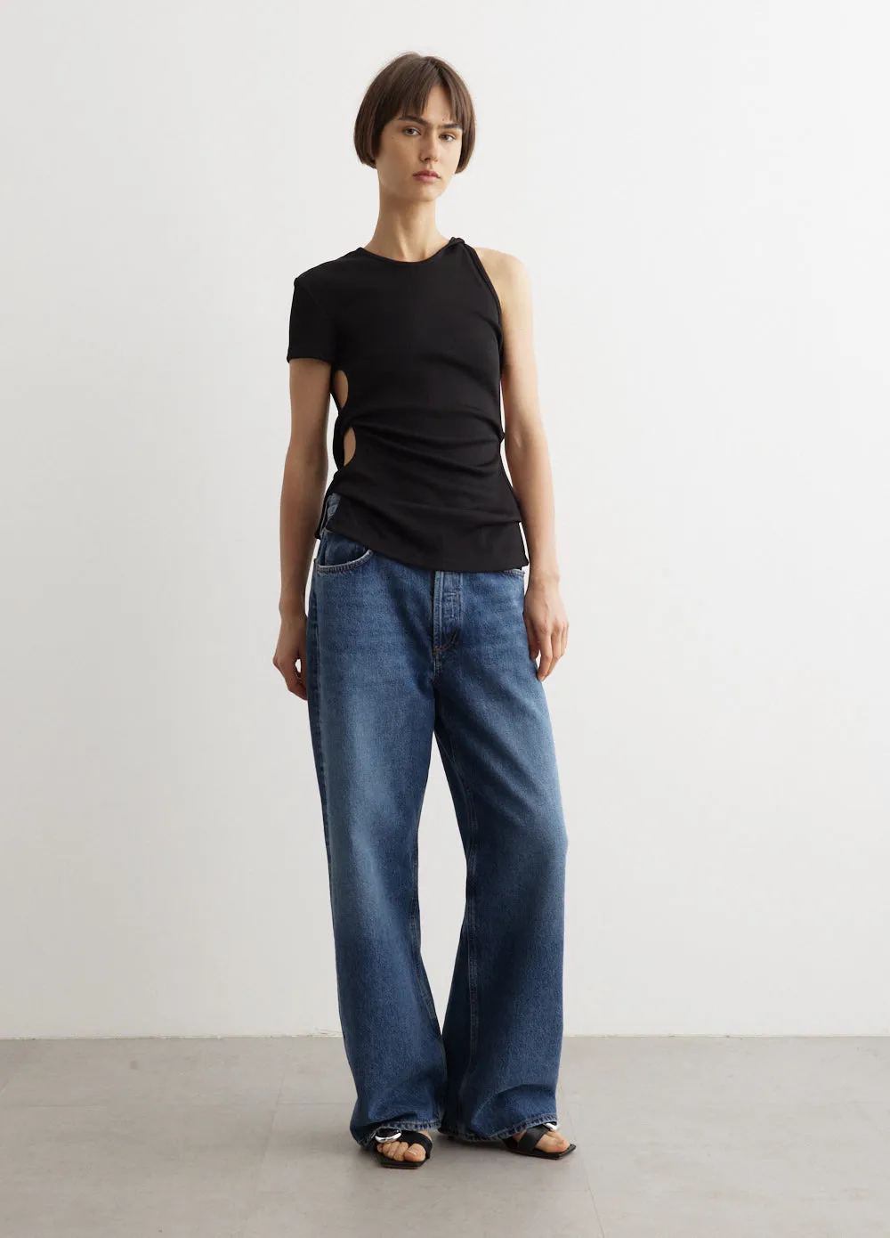 Open Twist Side T-Shirt