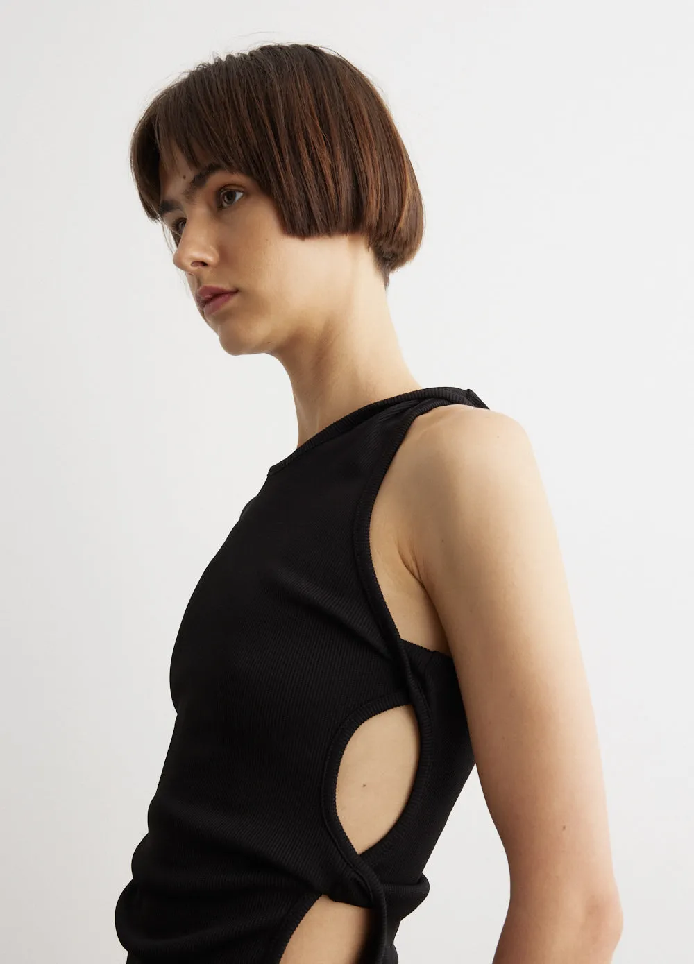 Open Twist Side T-Shirt