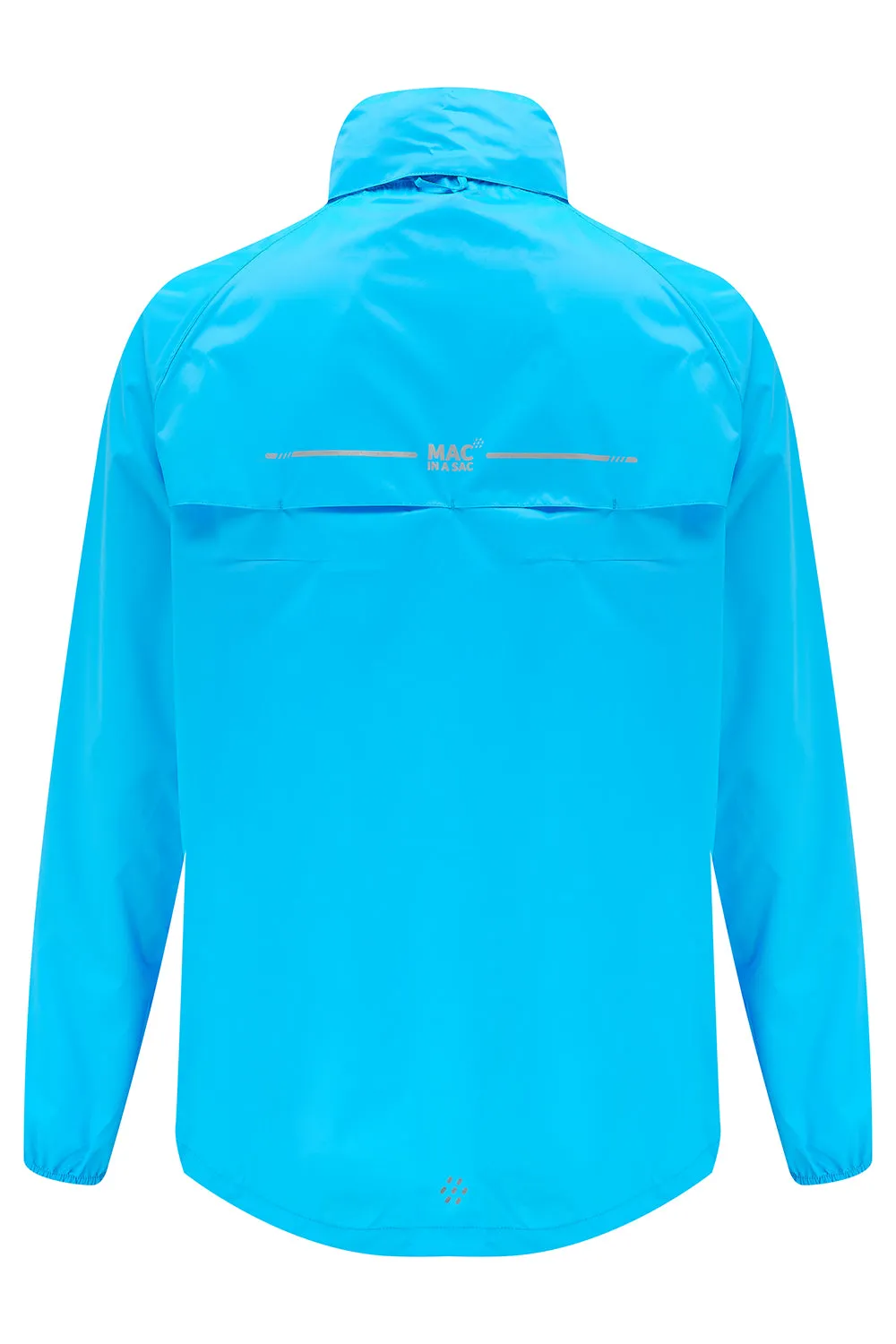 Origin Packable Waterproof Jacket - Neon Blue Tonal Zip