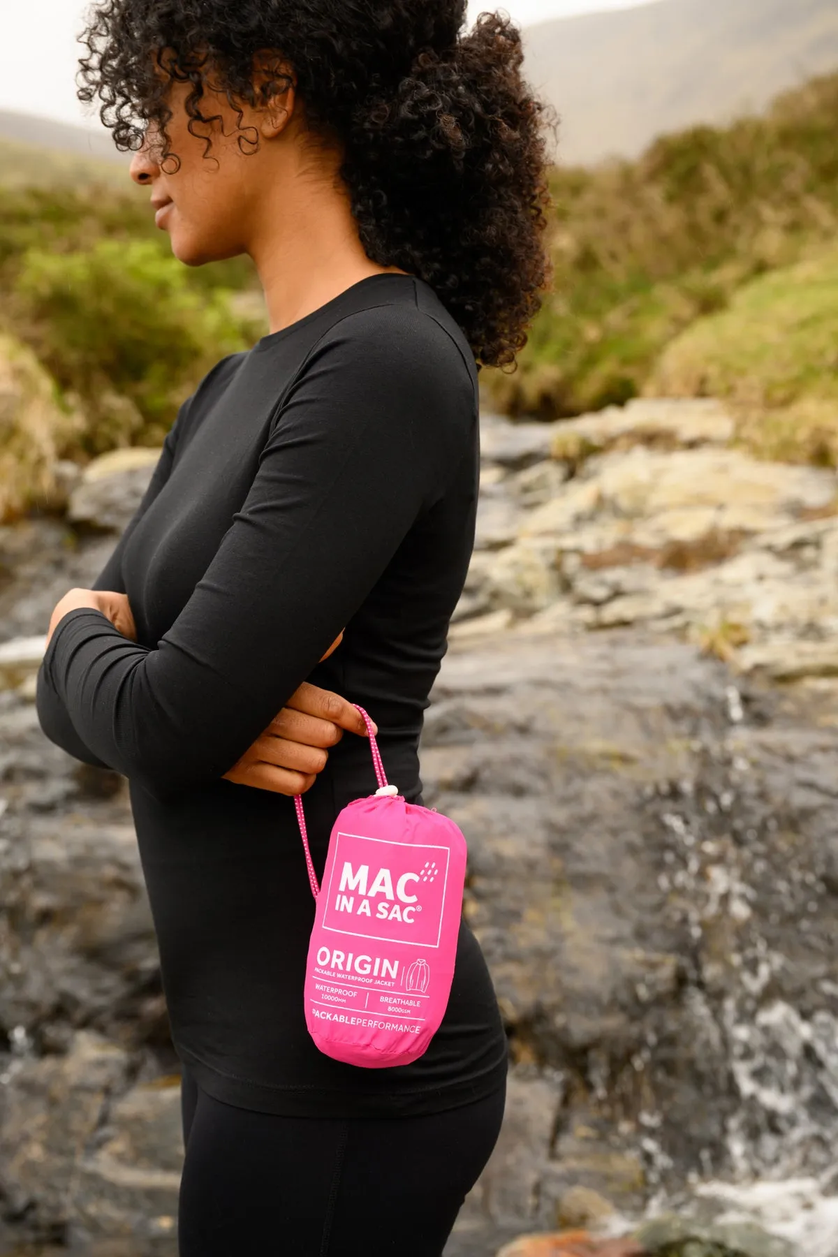 Origin Packable Waterproof Jacket - Pink