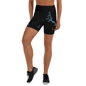 "Splash" Collection - Yoga Shorts High Waist