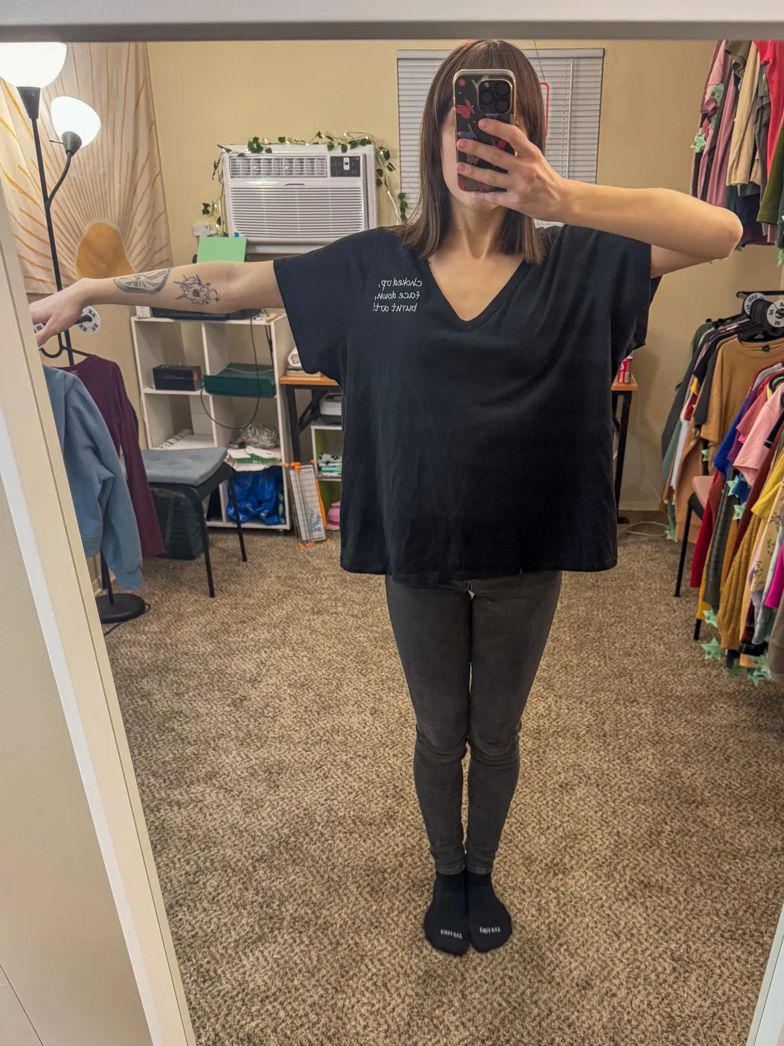 Red Wine Supernova V-Neck Tee 2XL