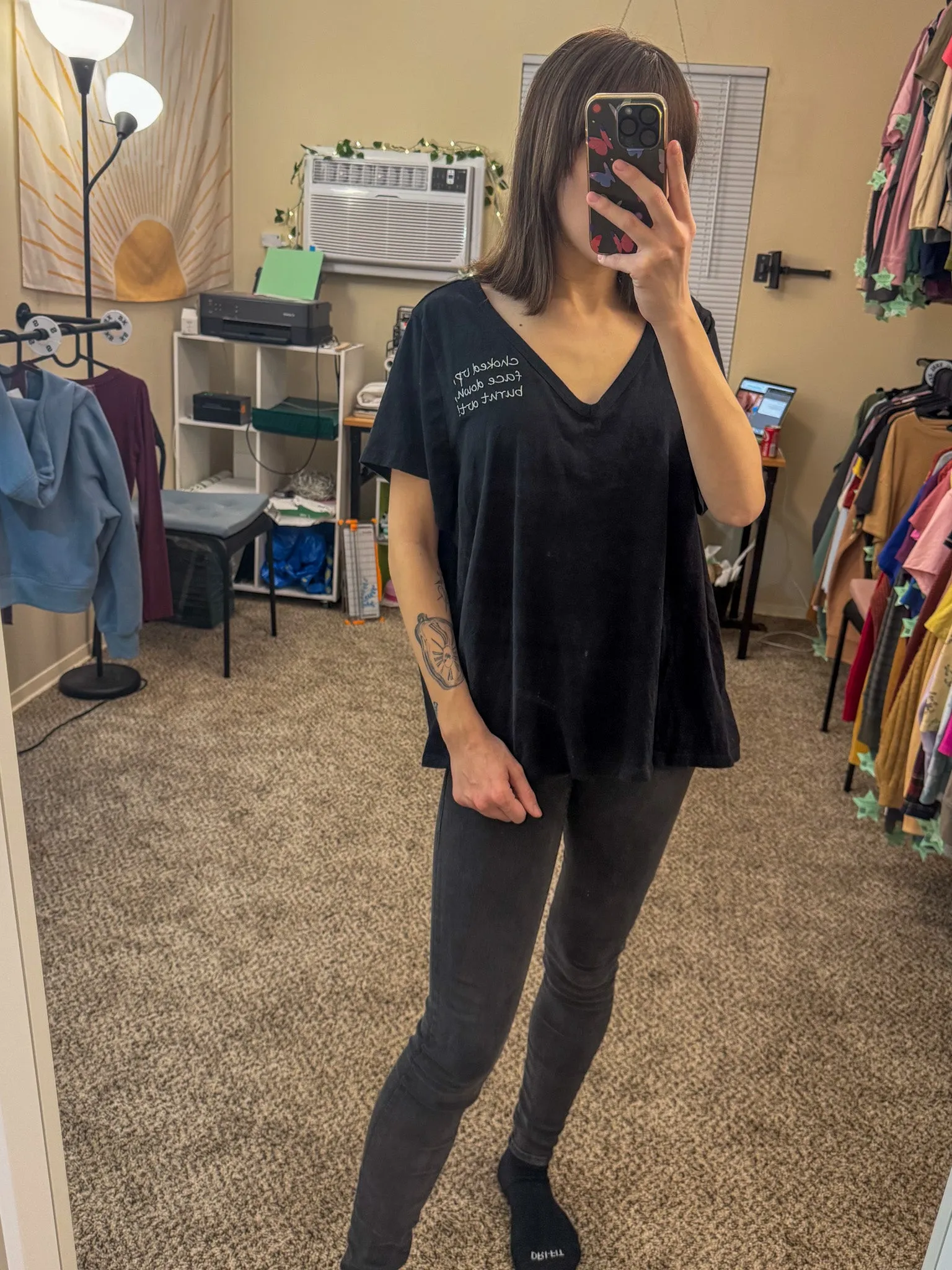 Red Wine Supernova V-Neck Tee 2XL
