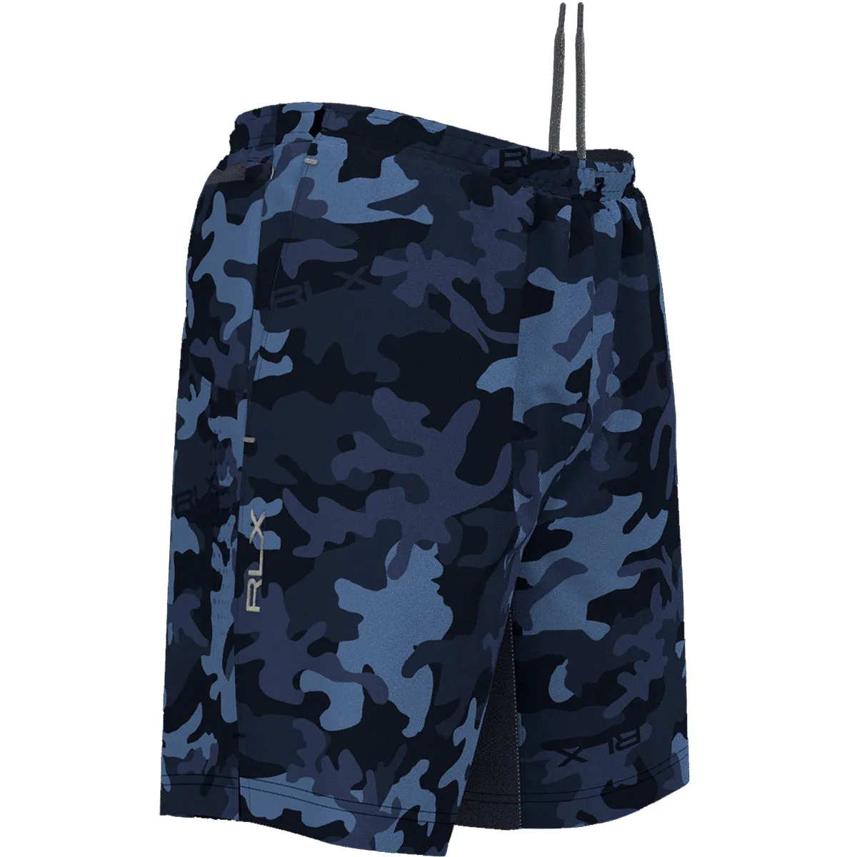 RLX Ralph Lauren Athletic with Compression Navy Camo Mens Shorts