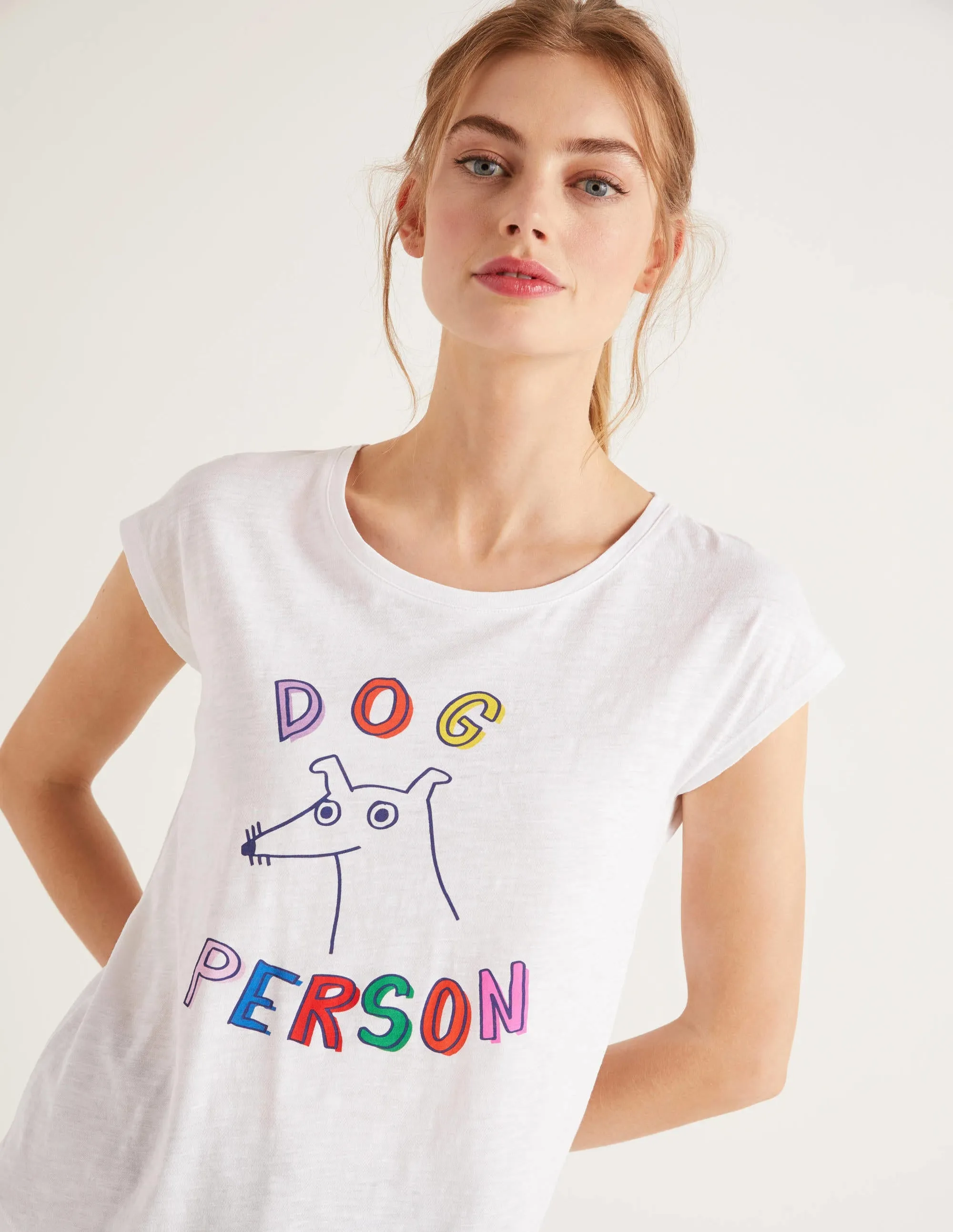 Robyn Jersey Tee-Pastel Multistripe