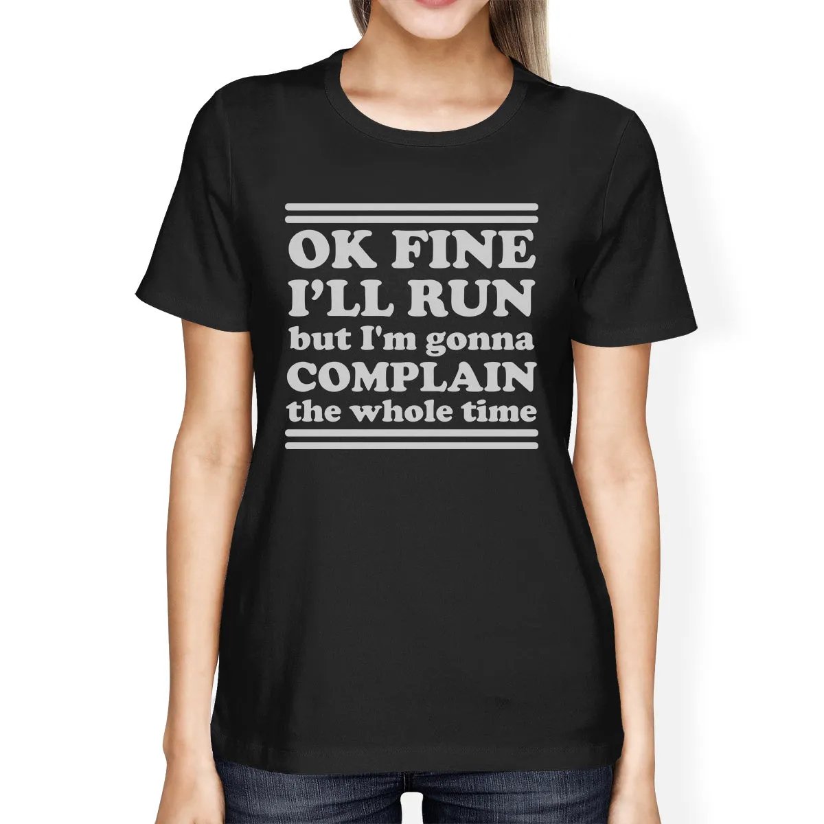 Run Complain Womens Lightweight Gift T-Shirt Cute Work Out Top