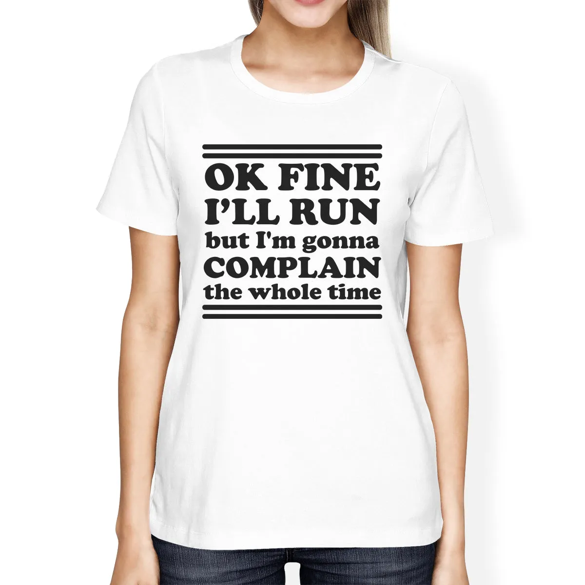 Run Complain Womens Lightweight Gift T-Shirt Cute Work Out Top