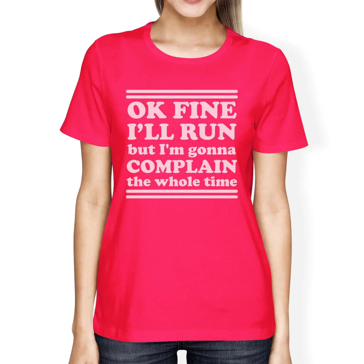 Run Complain Womens Lightweight Gift T-Shirt Cute Work Out Top
