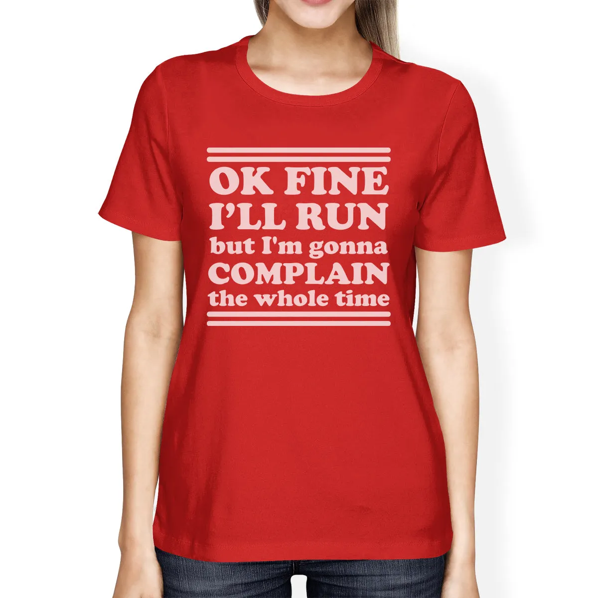 Run Complain Womens Lightweight Gift T-Shirt Cute Work Out Top