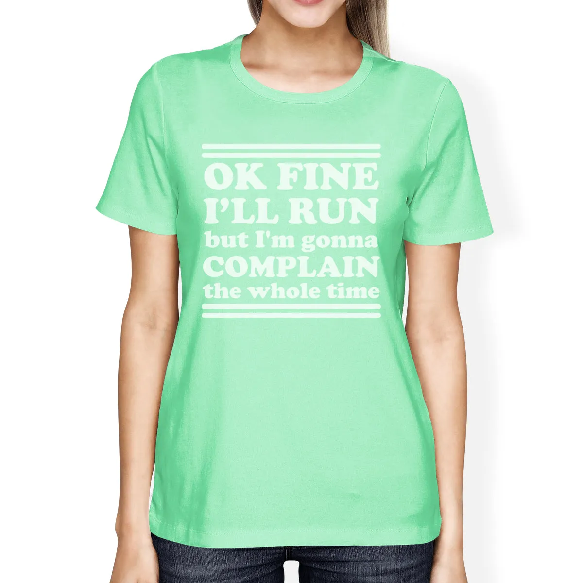 Run Complain Womens Lightweight Gift T-Shirt Cute Work Out Top