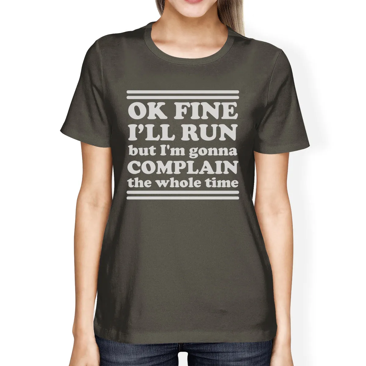 Run Complain Womens Lightweight Gift T-Shirt Cute Work Out Top