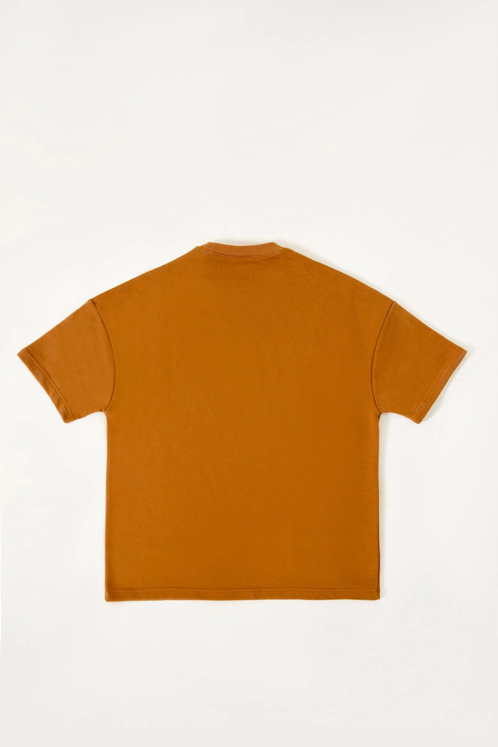 RUST BROWN LOGO T-SHIRT