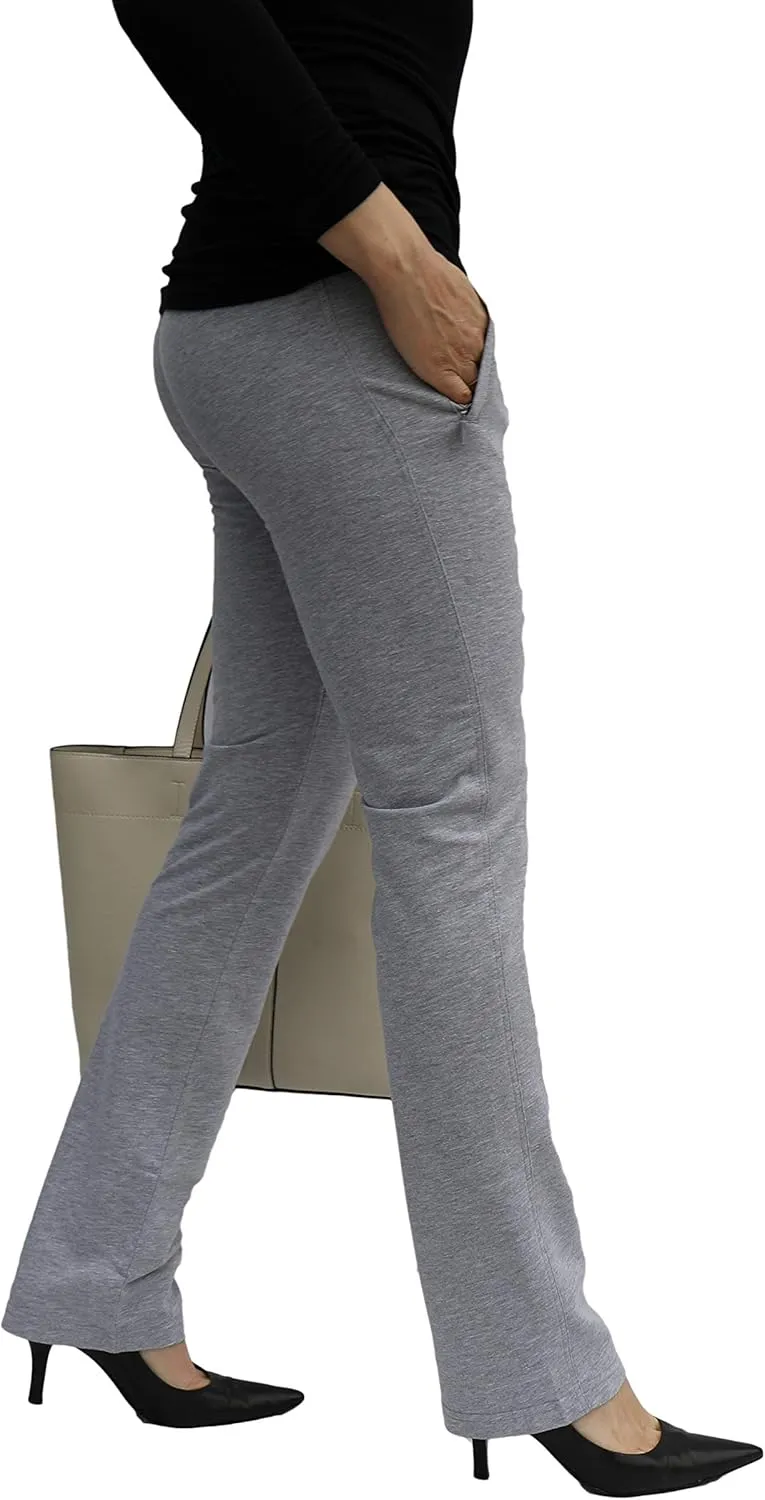 SCR SPORTSWEAR 28/30/32/34 Inseam Tall Petite Regular Plus Size S-4X Athletic Pants for Women with Zipper Pockets High Waist