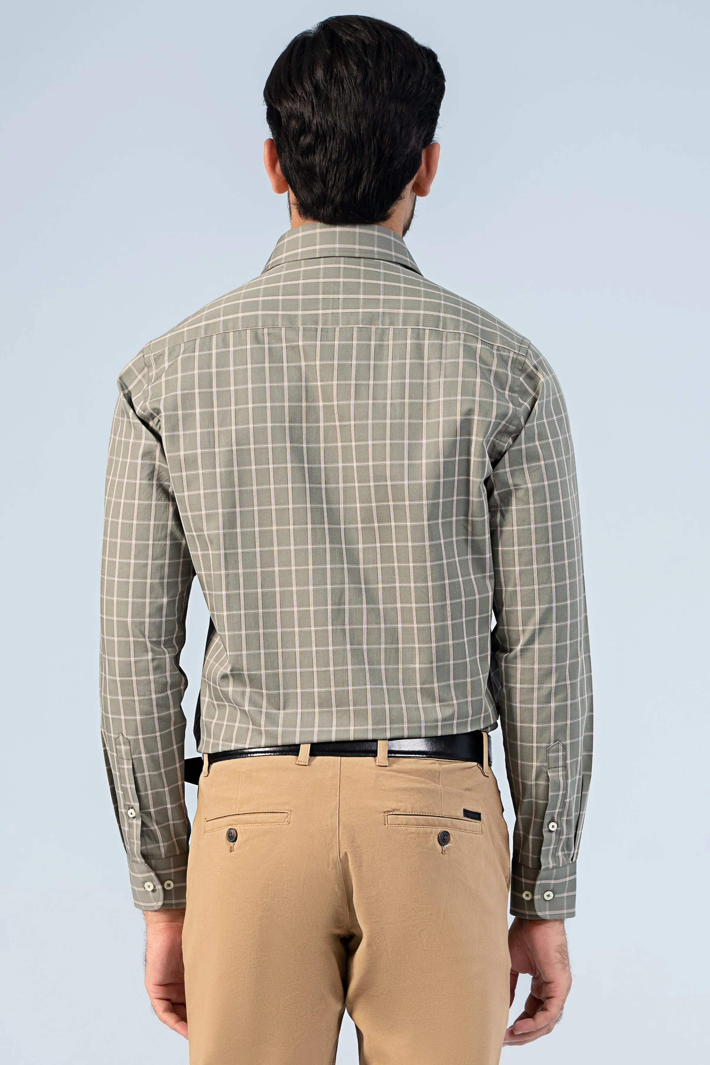 SEMI FORMAL SHIRT GREEN CHECK