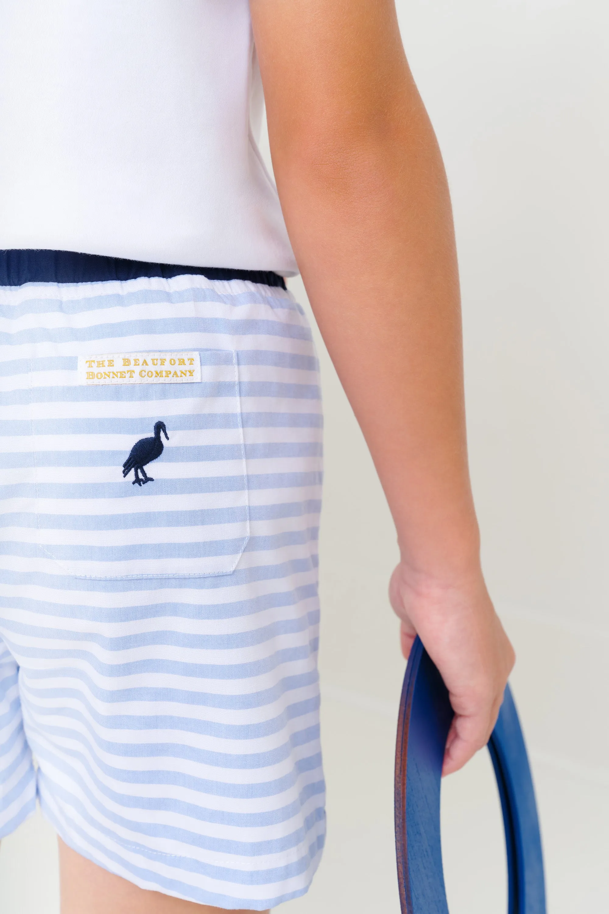 Shelton Shorts - Park City Periwinkle Stripe with Nantucket Navy Stork