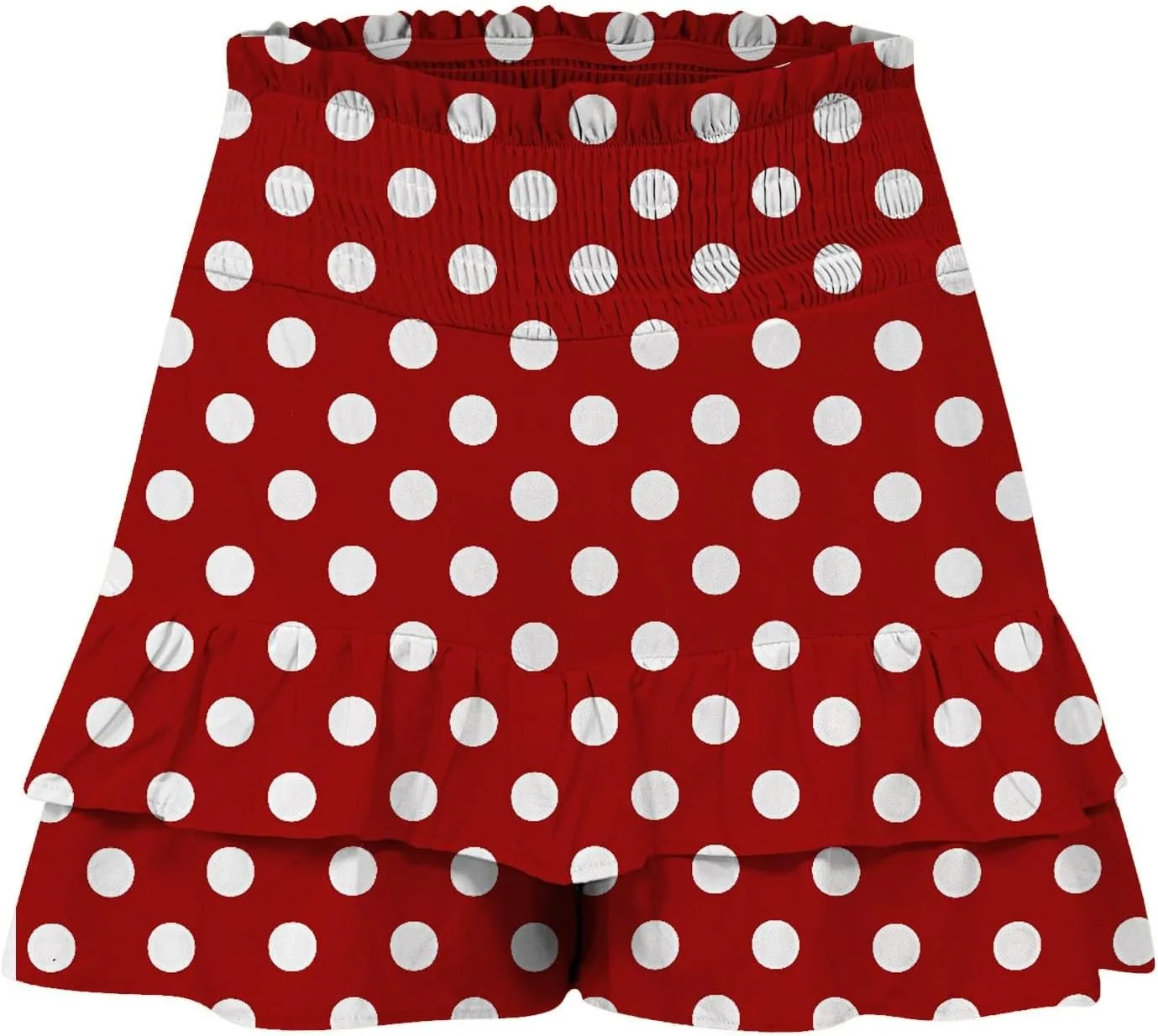 Shorts for Women Summer Polka Dot High Wasited Yoga Skirts Casual Lightweight Workout Tennis Flowy Beach Short Pants