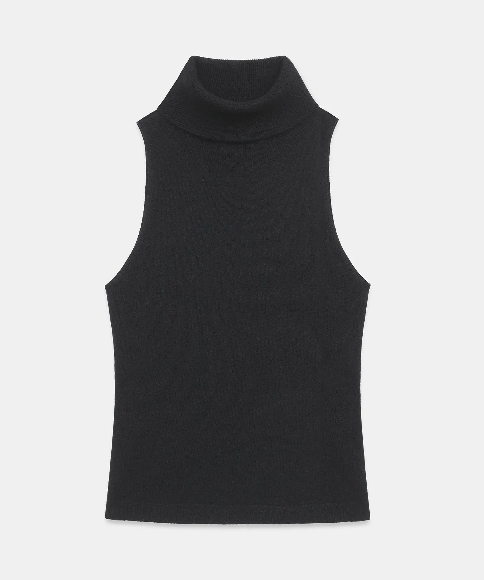 Signature Cashmere Sleeveless Turtleneck