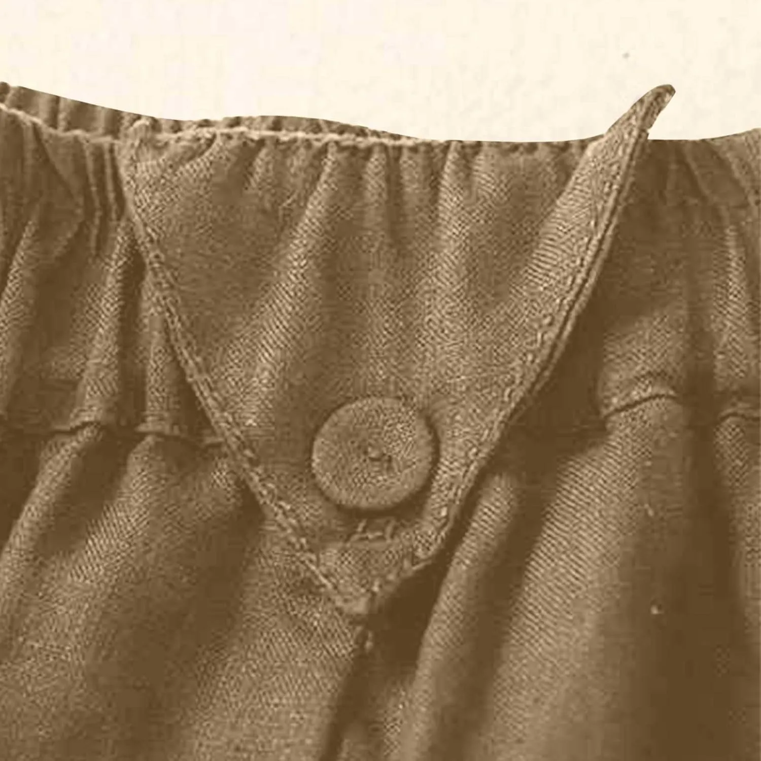 Skirts for Women 2024 Fall Casual Loose High Waisted Mid Length Skirt Baggy Pleated Button Midi Skirt with Pockets