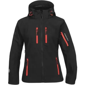 Stormtech Women's Black/Flame Red Expedition Softshell