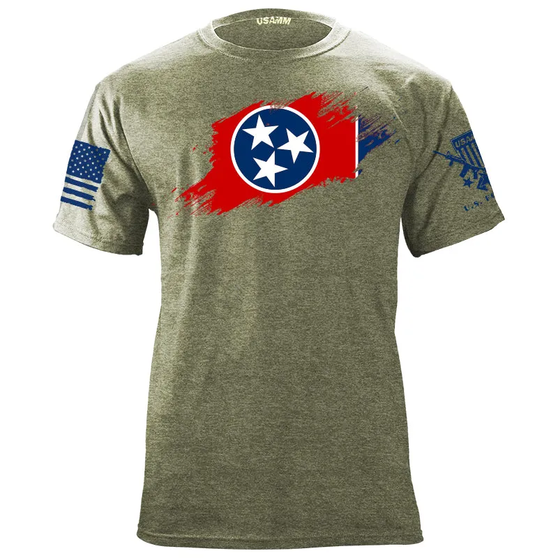 Tennessee Flag Paint Swatch T-Shirt