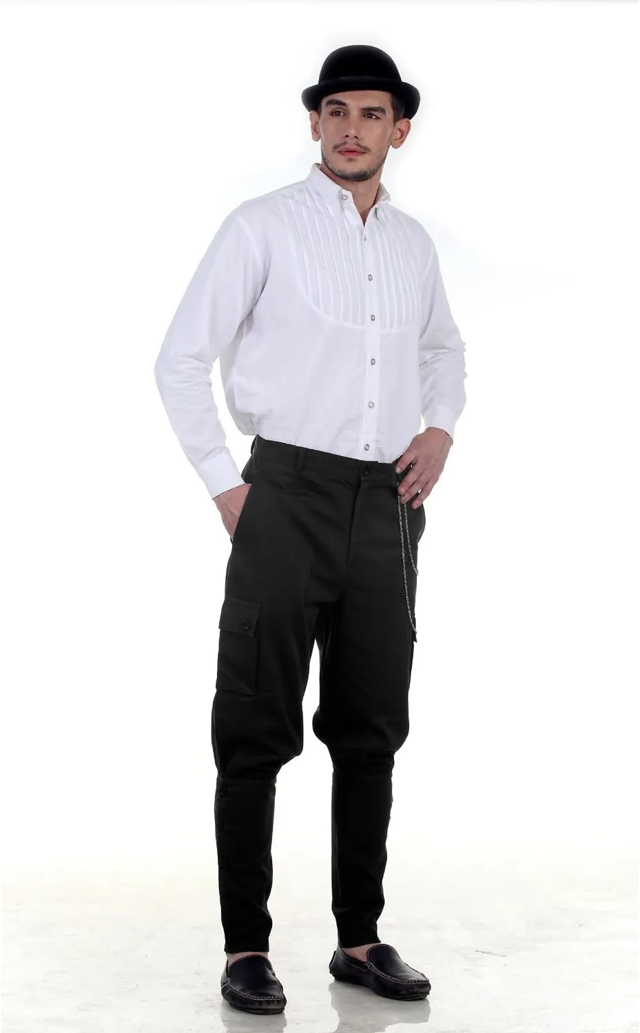 ThePirateDressing Steampunk Victorian Cosplay Costume Mens Airship Pants Trousers