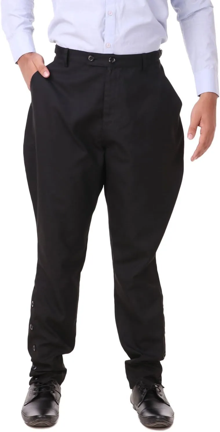 ThePirateDressing Steampunk Victorian Cosplay Costume Mens Archibald Jodhpur Pants Trousers C1326