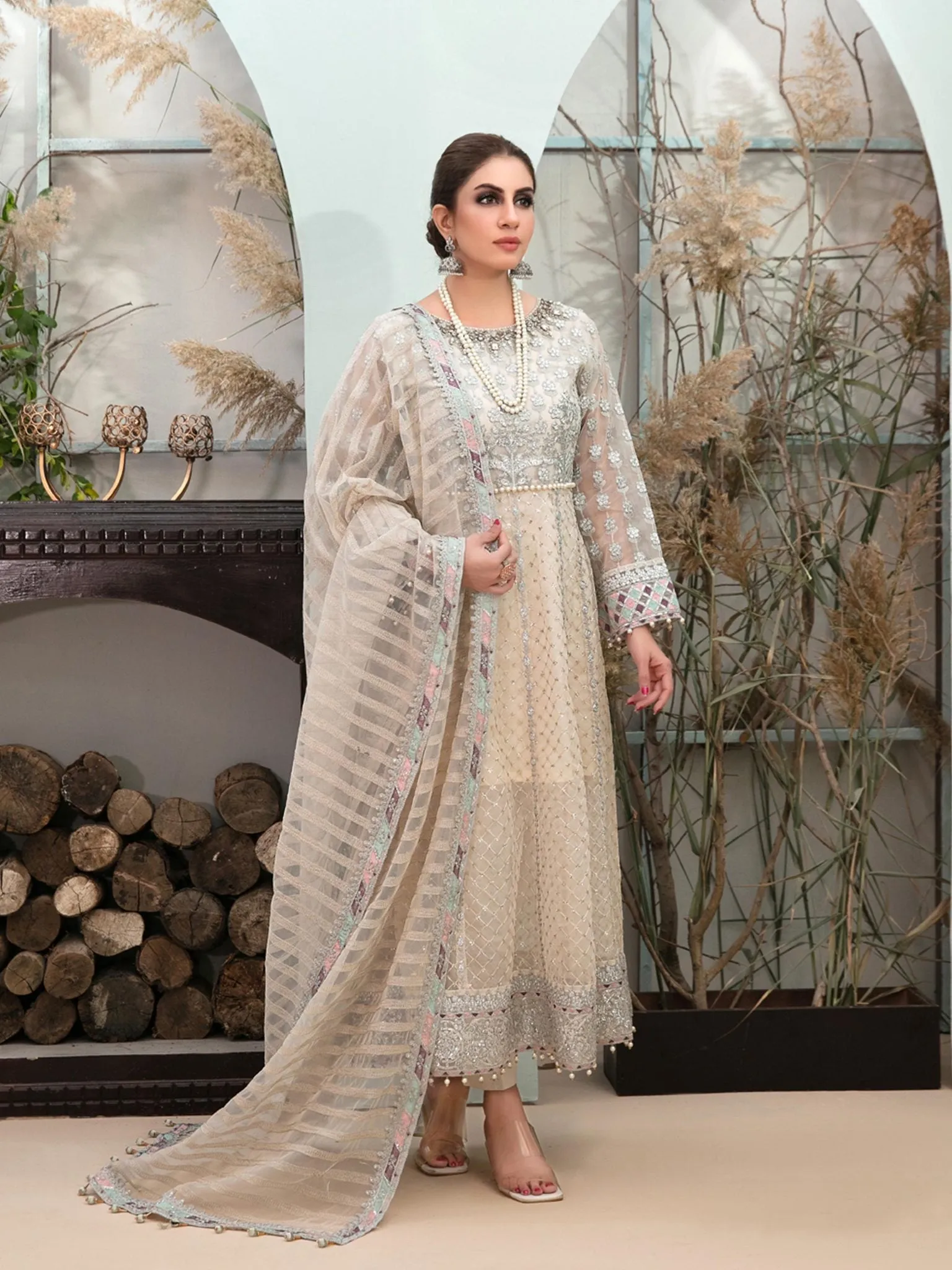 Tiara by Tawakkal Semi Stitched 3 Piece Chiffon Collection'2022-TTC-6977