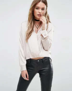 TWIST FRONT BLOUSE