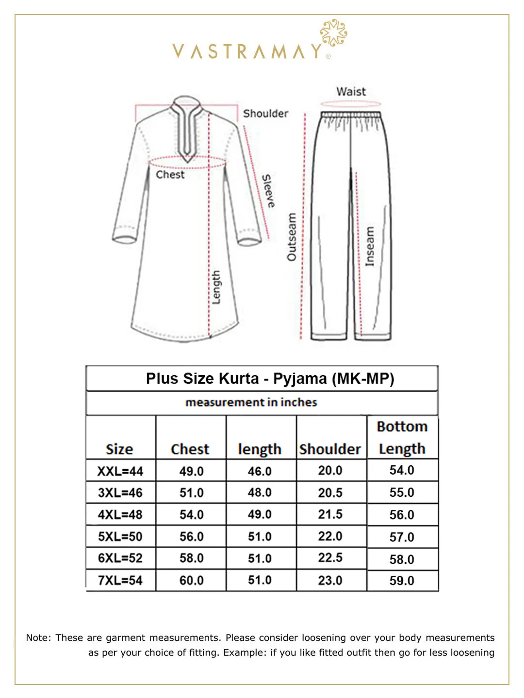 VASTRAMAY Men's Beige Kurta and Maroon Pyjama