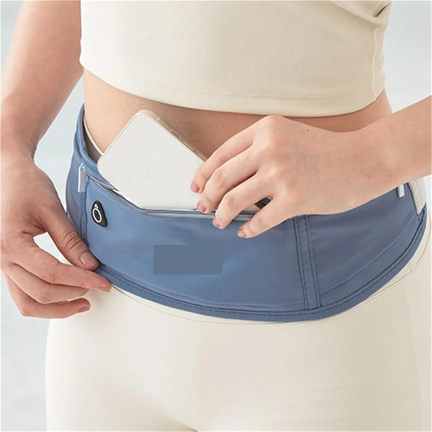 Waist Bag Sports Men Belt Bag Ultra-Thin Waterproof Mini Women Run Light Waist Pouch Anti-theft Waist Packs For Fitness and Running(Brown)
