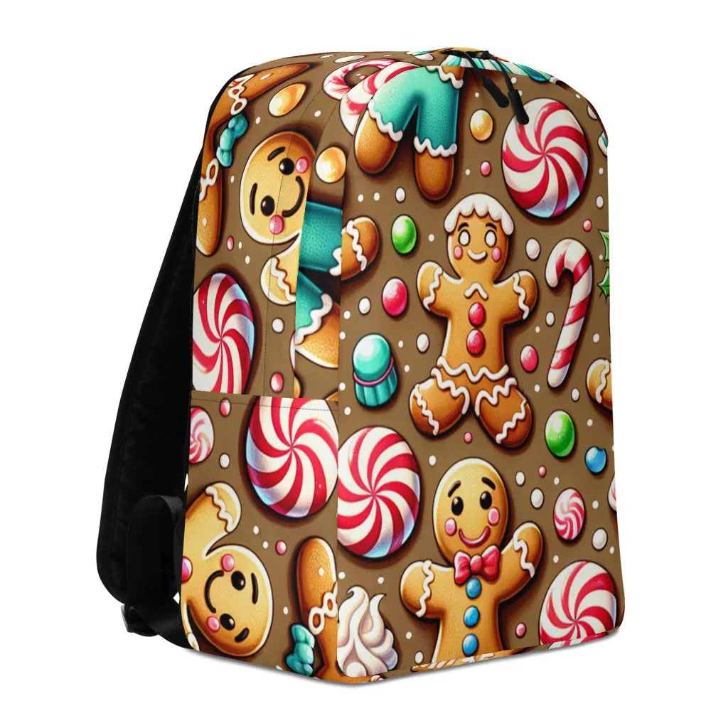 Whimsical Winter Wear Minimalist Backpack
