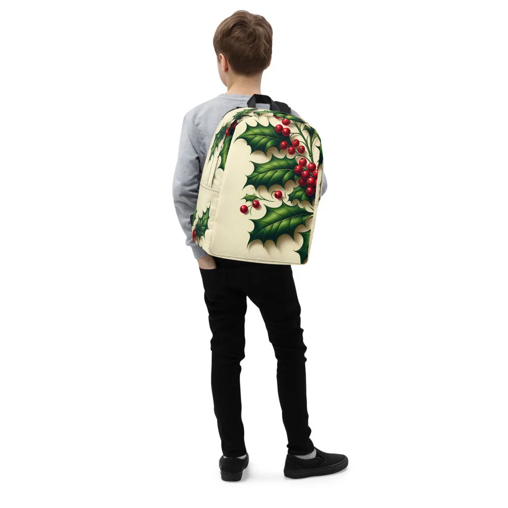 Whimsical Winter Wear Minimalist Backpack