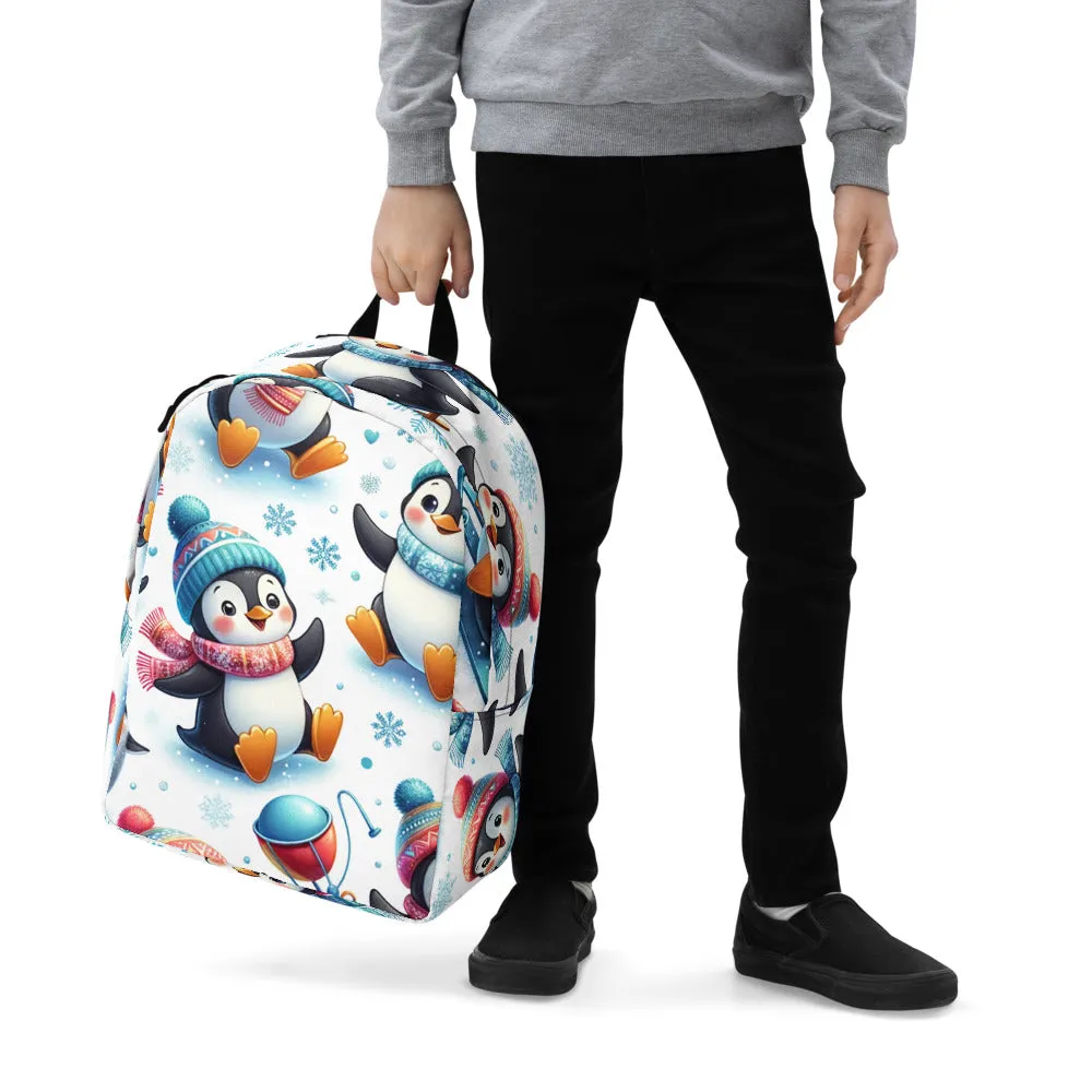 Whimsical Winter Wear Minimalist Backpack
