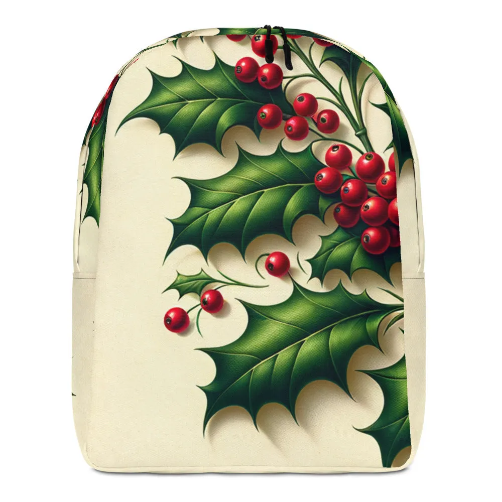 Whimsical Winter Wear Minimalist Backpack