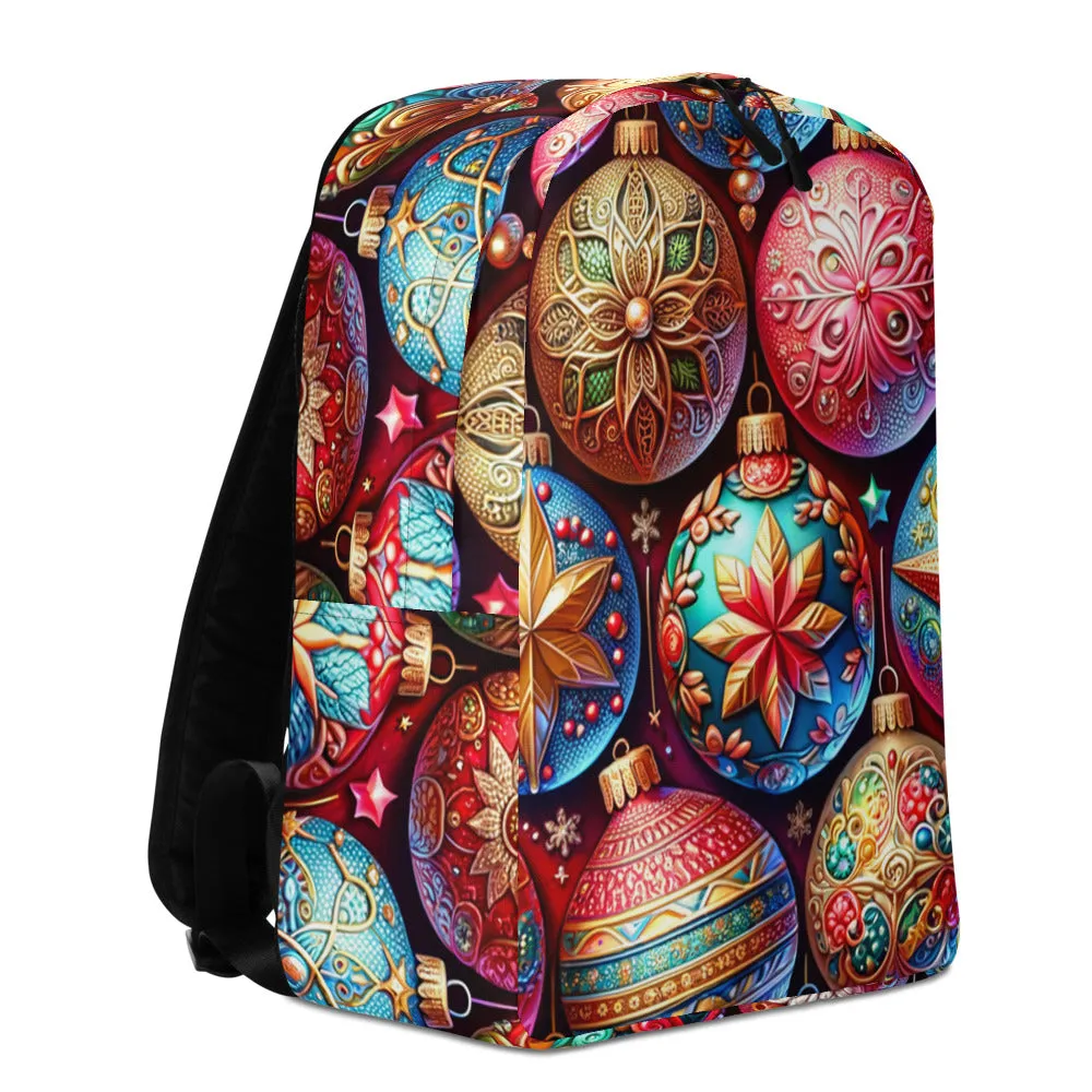 Whimsical Winter Wear Minimalist Backpack