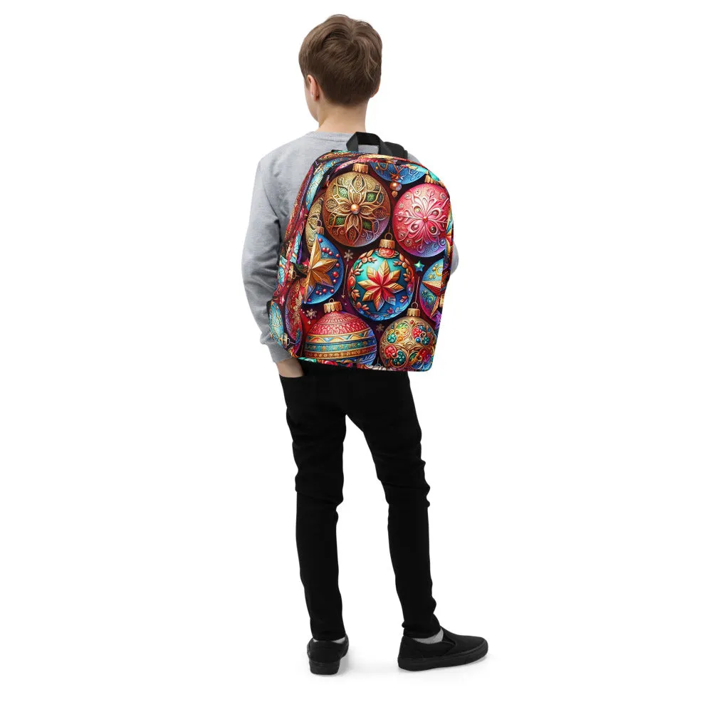 Whimsical Winter Wear Minimalist Backpack
