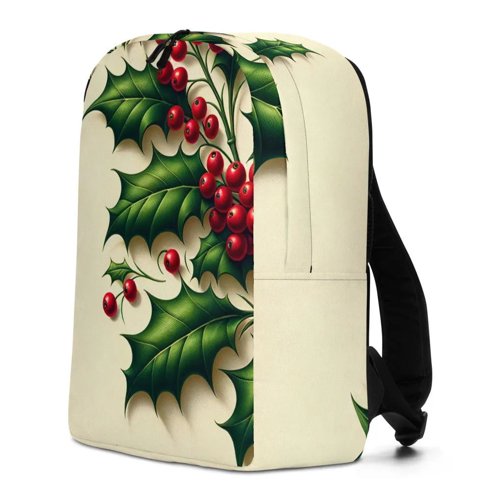 Whimsical Winter Wear Minimalist Backpack
